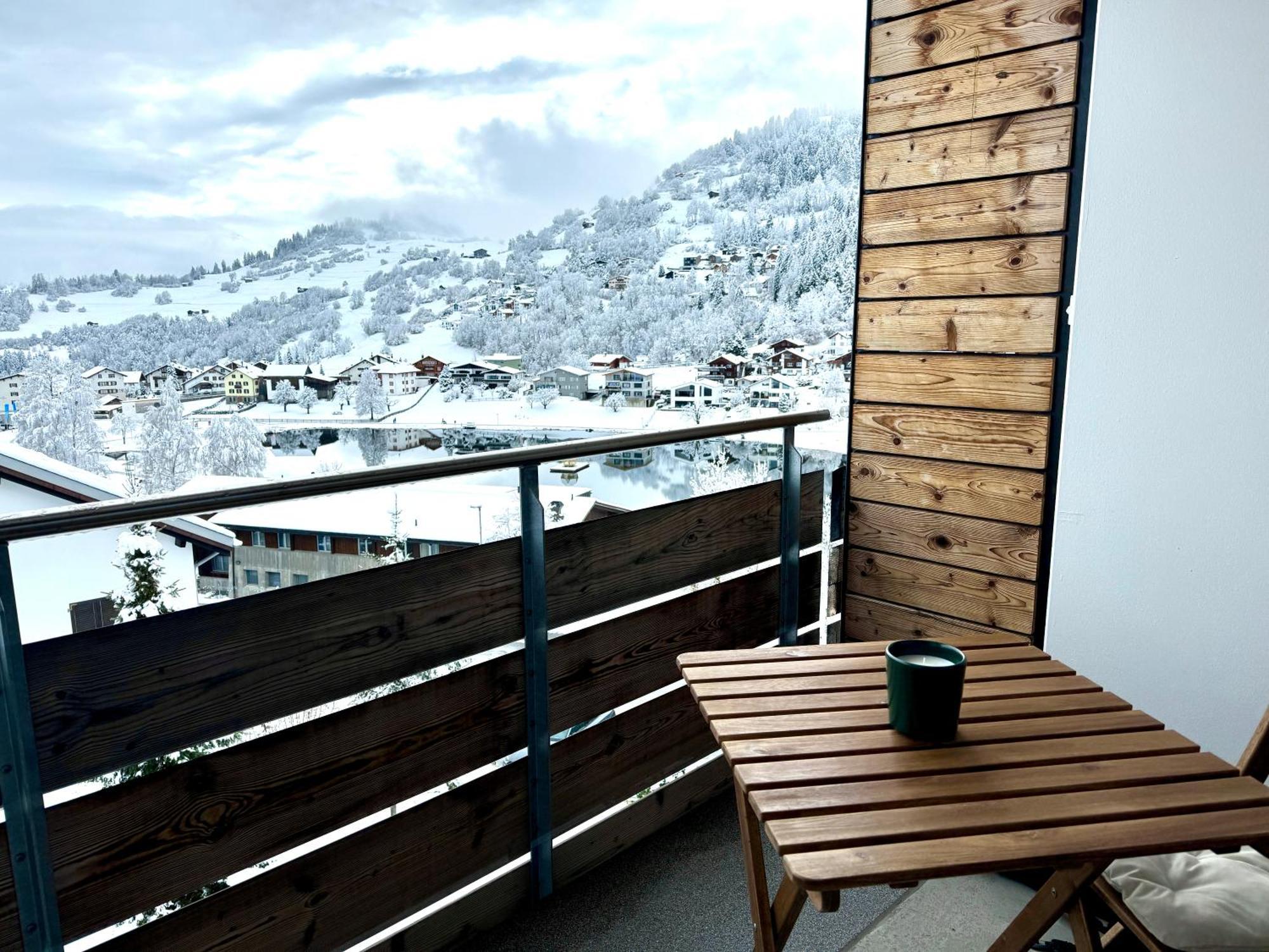 Studio Mit See- Und Bergblick Laax Ngoại thất bức ảnh